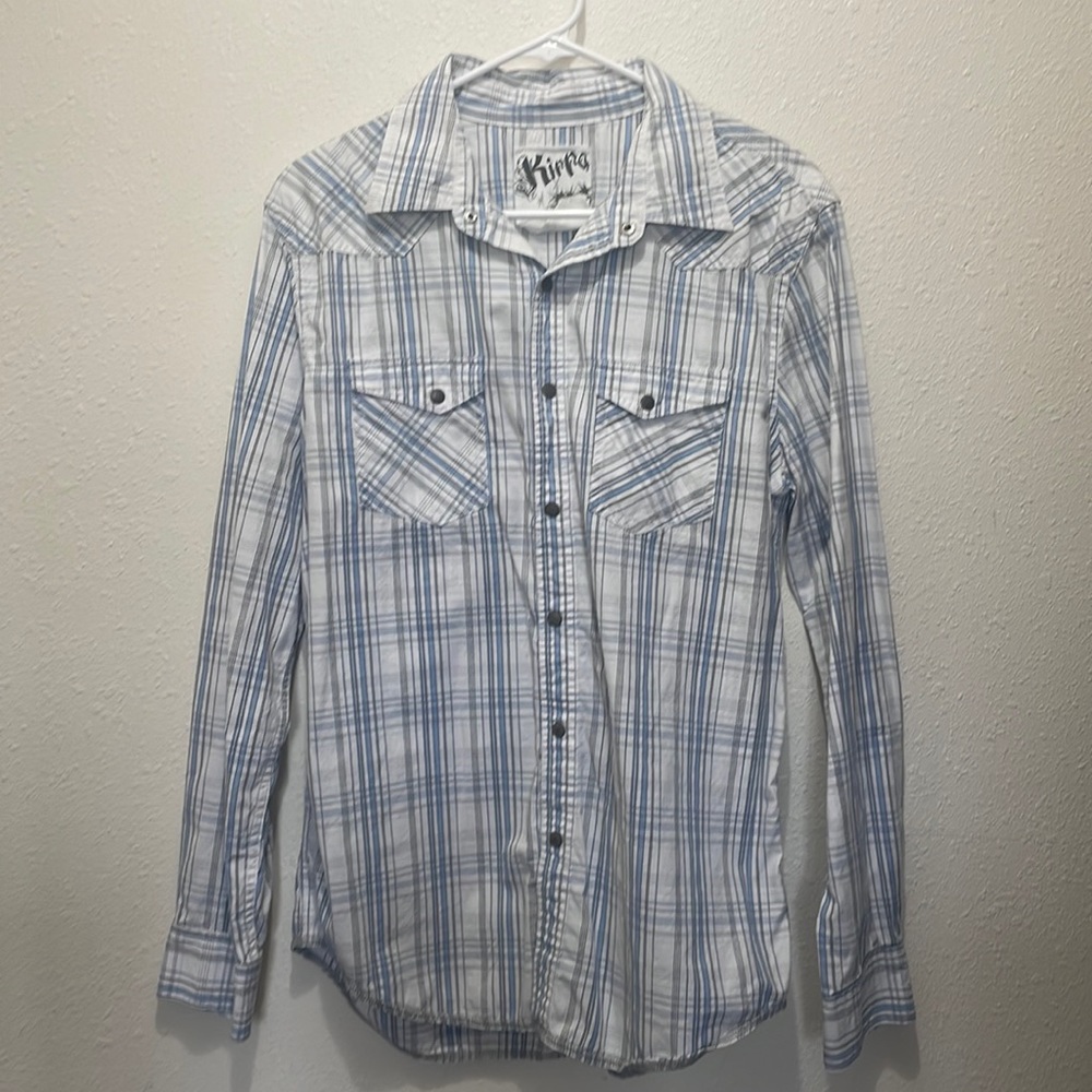 Kirra Long Sleeve Button Up Shirt, Size M